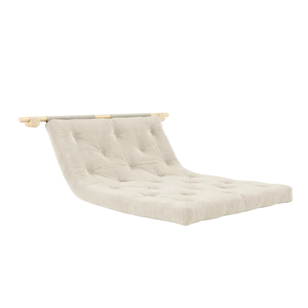 Hooked Madrass Med Beslag 135x200 cm Raw / Ivory