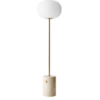 JWDA Gulvlampe Red Travertine / Bronzeret Messing
