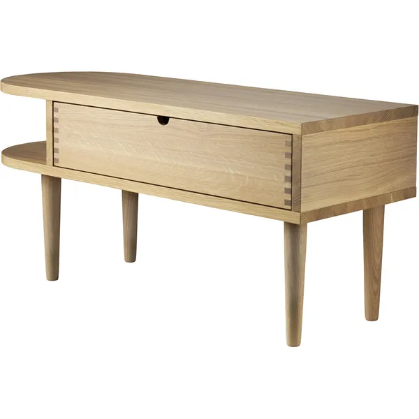 F24 Bänk 90 cm Lackad Ek