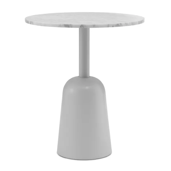 Turn Sofabord Hvid Marmor