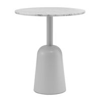 Turn Sofabord Hvid Marmor