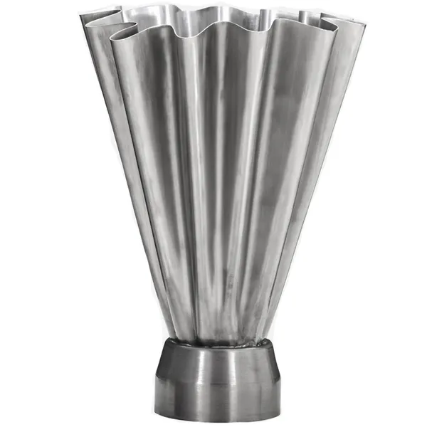 Flood Vase 33 cm Børstet Sølv