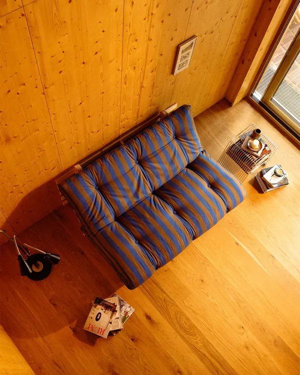 Roots Sovesofa 140x200 cm Brun / Blå