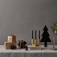Heavy Tealight Holder Nero Marquina