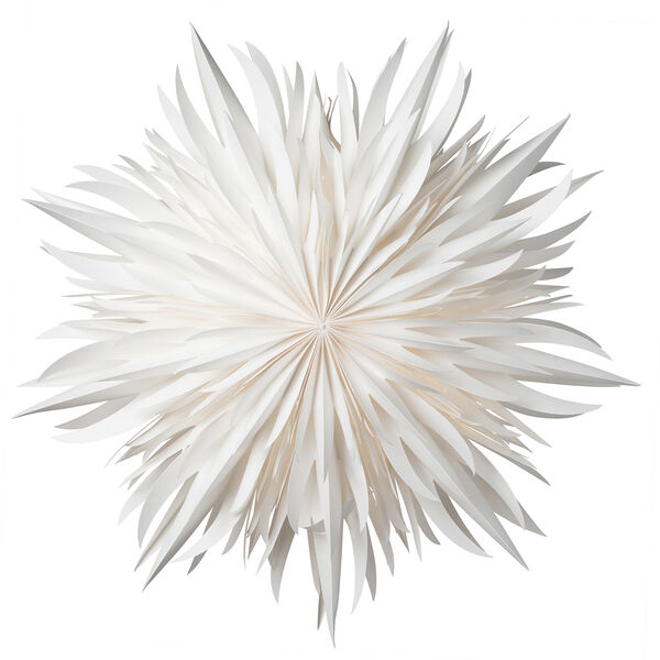 Fiery Christmas Star 52 cm White