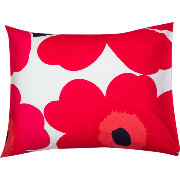 Unikko Pudebetræk 60x63 cm Rødt / Hvidt