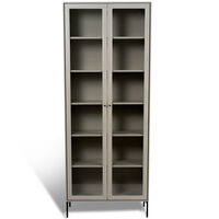 Volt Kaappi Lasiovi 190 cm Beige/Musta