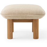Brasilia Lenestol med Ottoman Natural Oak Bouclé 02 Beige