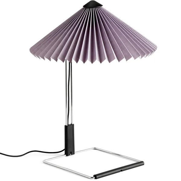 Matin Bordlampe 300 mm Speilplettert Stål / Lavender