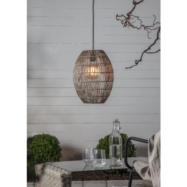 Linde Lampeskjerm 40 cm Gråbeige