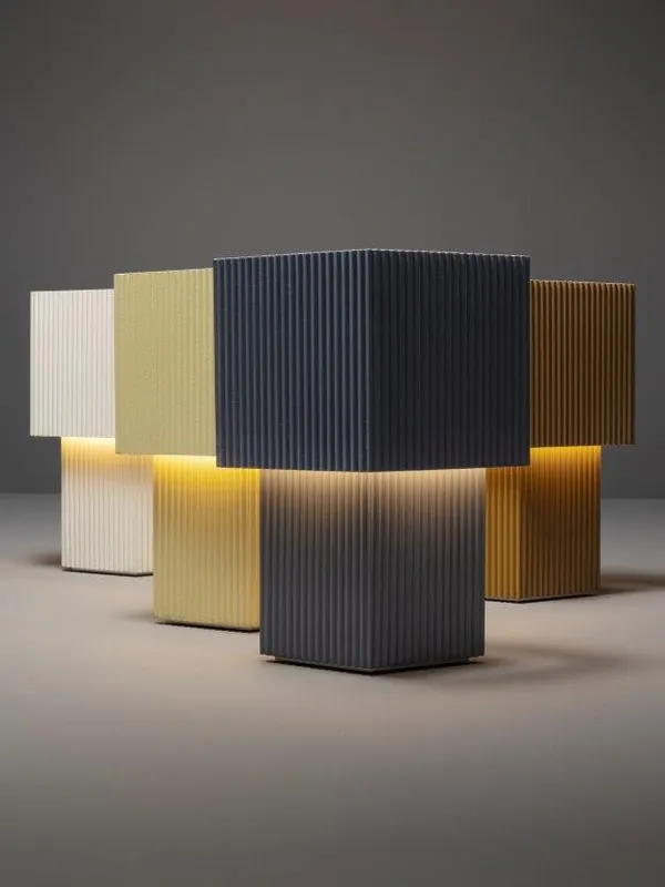 Romb Mini Bordlampe Bærbar Cumin