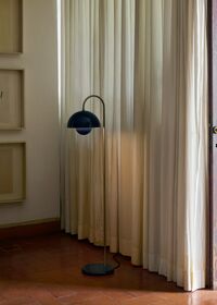 Flowerpot VP12 Gulvlampe Steel Blue