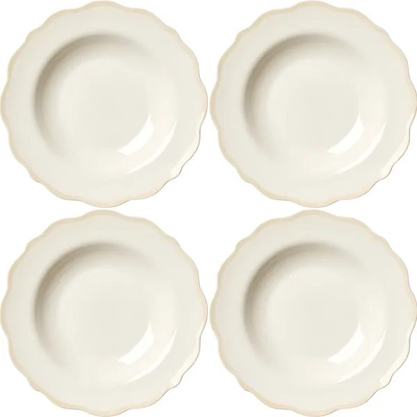 Fleur Skål 23 cm 4-pak Sand