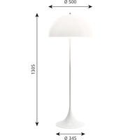 Panthella Gulvlampe Opal White