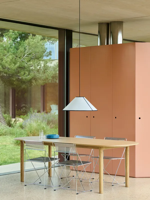 Annex Bord Oval 95x240 cm Lackad Ek