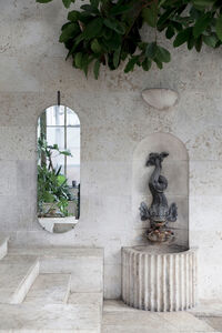Wall Mirror Tall Brass