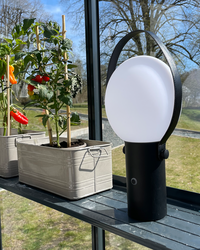 Bari Transportabel Lampe Sand Black