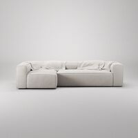 Grand 4-Personers Sofa Divan Venstre Moon White