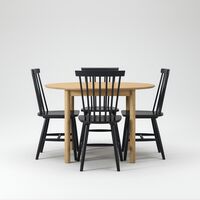 Wood Matgrupp Ek / Svart