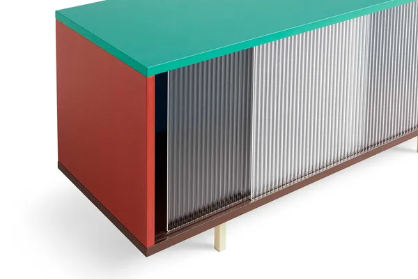 Colour Cabinet Skjenk Glassdør 120 cm / Multi