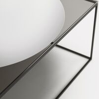 Observe Soffbord 89x89 cm Rökfärgat Glas / Spegelglas