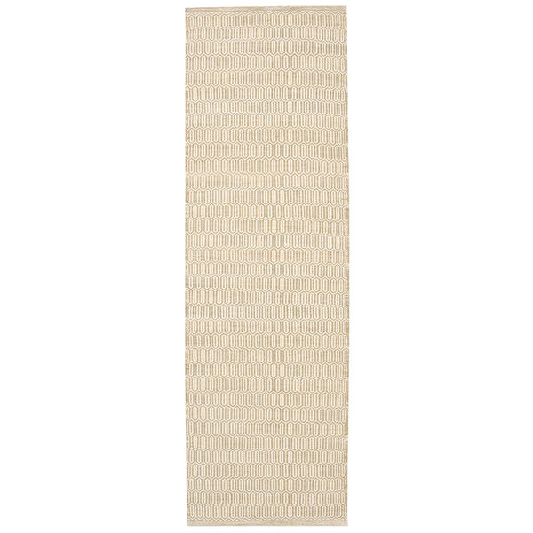 Mohini Uldgulvtæppe 80x250 cm Beige
