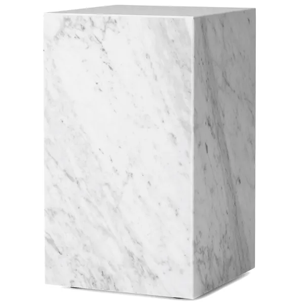 Plinth Tall Sivupöytä 51x30 cm Carrara Marmori