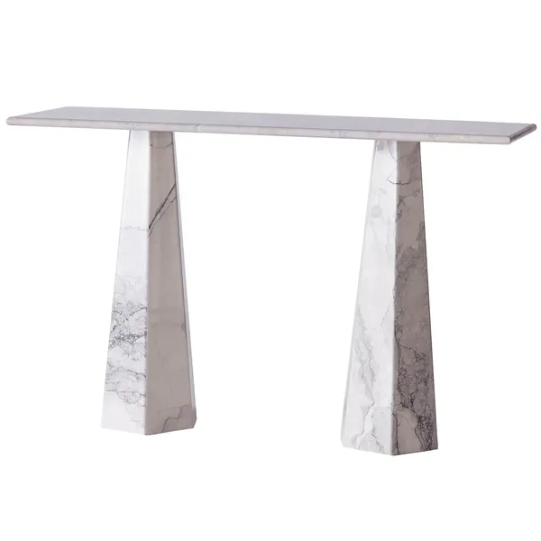 Hexagon Konsolbord Albanian Grey Marmor