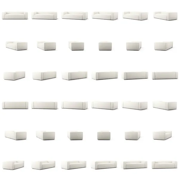 Grand Sofa 2-seters Steam White