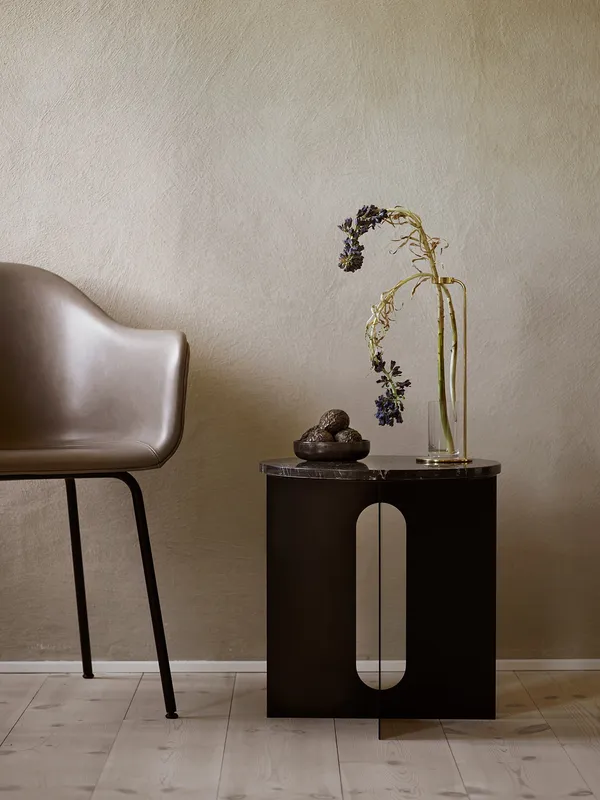 Androgyne Sidebord Svart / Svart Marmor