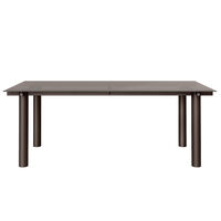 Atura Spisebord 200x90 cm Tinded Glass / Dark Chocolate