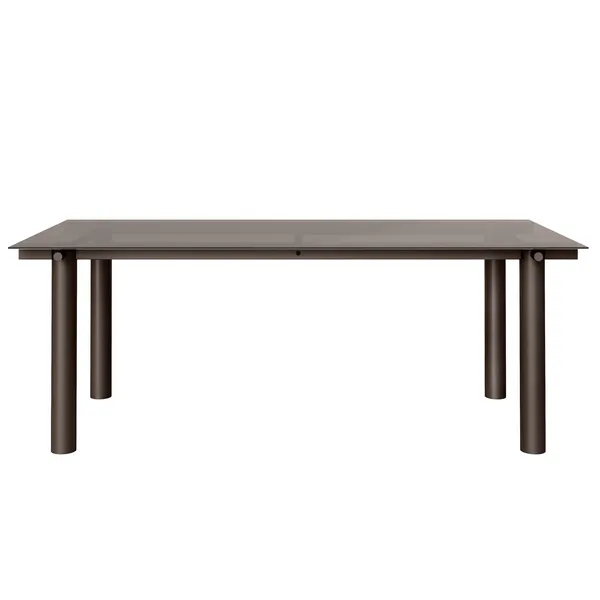 Atura Spisebord 200x90 cm Tinded Glass / Dark Chocolate
