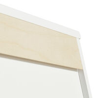 Wood Hyllenhet 3x2 Horisontal med Stöd Vit