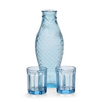 Fish & Fish Carafe With Tumbler Green