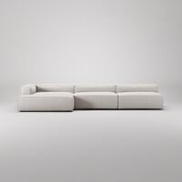 Grand 5-Personers Sofa chaiselong Venstre Moon White