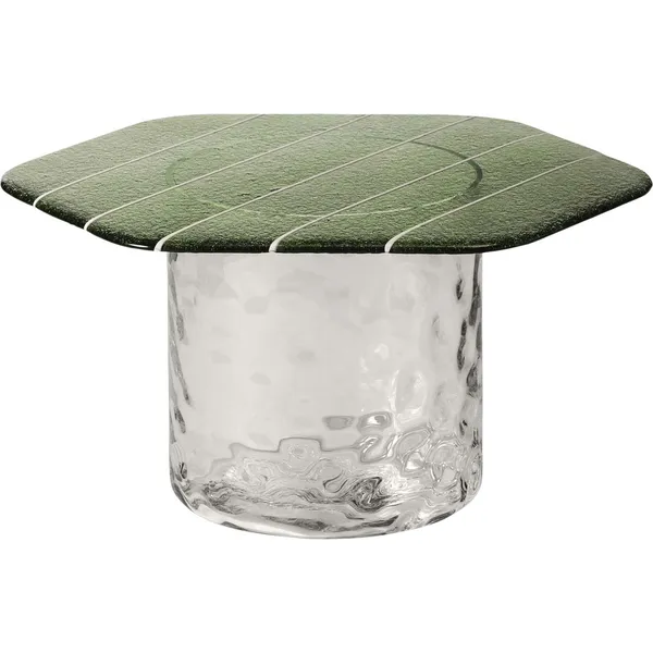 Striche Coffee Table Orange / Transparent