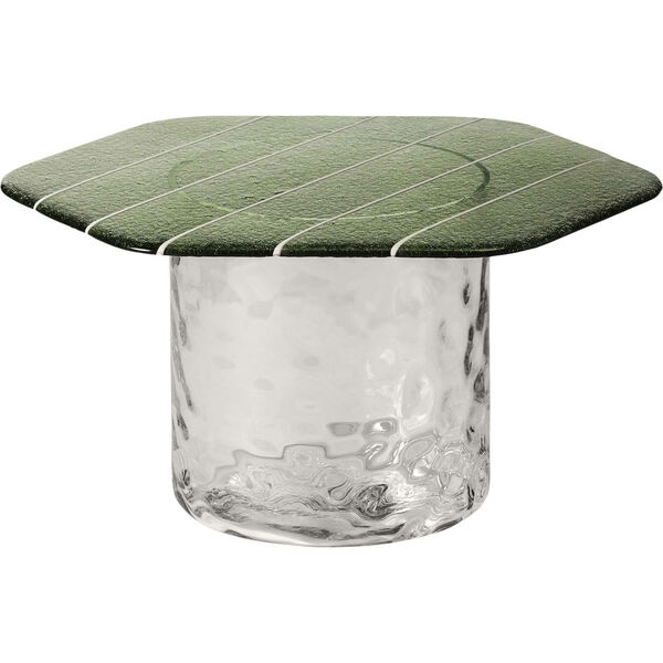 Striche Coffee Table Mint Green / Transparent