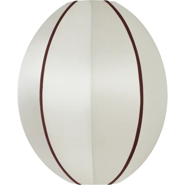 Indochina Lampunvarjostin Oval Pieni Off-White / Bordeaux