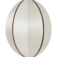 Indochina Lampunvarjostin Oval Pieni Off-White / Bordeaux