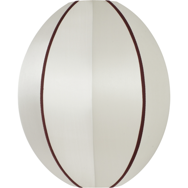 Indochina Lampunvarjostin Oval Pieni Off-White / Bordeaux