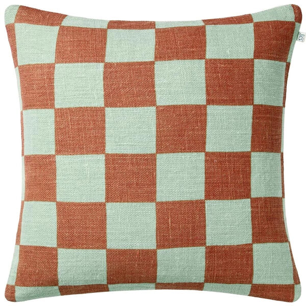 Buffalo Check Tyynynpäällinen 50x50 cm Aqua / Apricot Orange