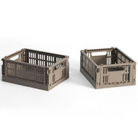 Colour Crate Mini Oppbevaring 2-pk Warm Grey