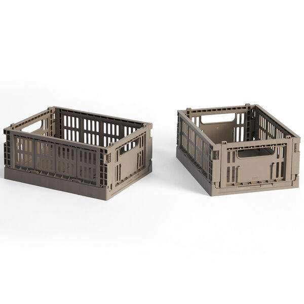 Colour Crate Mini Oppbevaring 2-pk Warm Grey