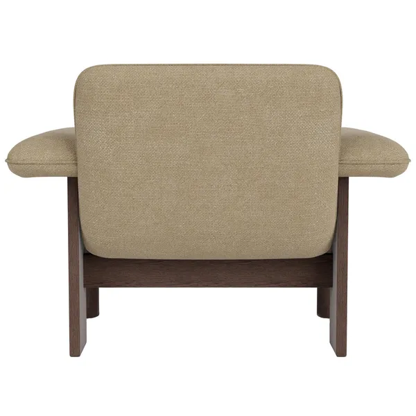 Brasilia Lenestol Lav Rygg Mørkbeiset Eik / Bouclé 02 Beige