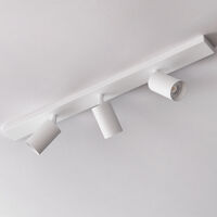 Canspot 57 Triple Bar Spotlight Hvit / Messing