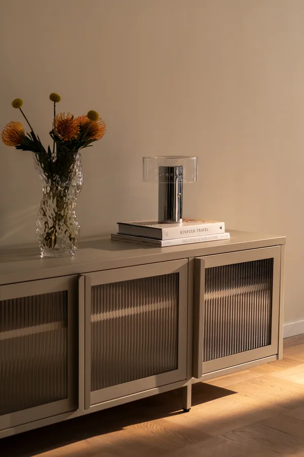 Store Mediebænk 180 cm Pebble Grey
