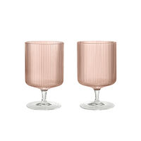 Ripple Vinglass 2-pk Blush