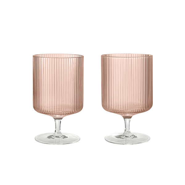 Ripple Vinglass 2-pk Blush