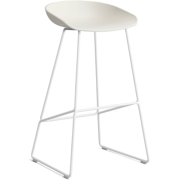 AAS 38 2.0 Barstol 75 cm Rustfrit Stål Hvid / Melange Cream