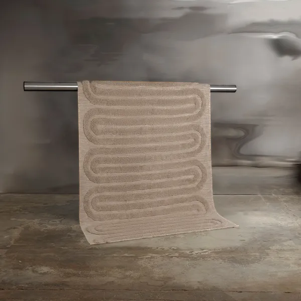 Riklund Uldgulvtæppe 280x380 cm Beige Melange